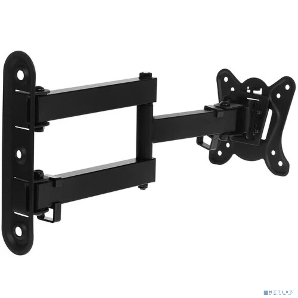 ONKRON NP15 кронштейн для телевизора 10"-32" наклонно-поворотный, чёрный