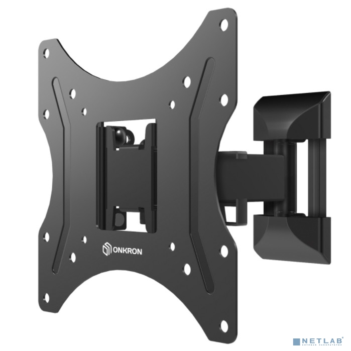 ONKRON NP24 кронштейн для телевизора 17"-43" наклонно-поворотный, чёрный ONKRON NP24 кронштейн для телевизора 17"-43" наклонно-поворотный, чёрный