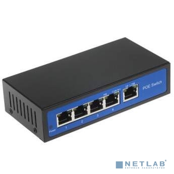 ORIENT SWP-7504POE/SFP GE, PoE коммутатор 4 порта, 4xPoE 1000Mbps + 1xUplink SFP 1000Mbps + 1xUplink 1000Mbps, Bandwidth 12Gbps, PoE-A (1/2+,3/6-), IEEE802.3af/at, мощность до 96Вт (31164)