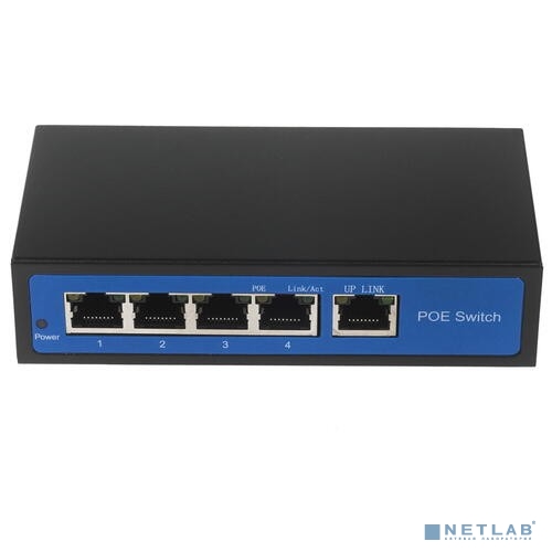 ORIENT SWP-7504POE/SFP GE, PoE коммутатор 4 порта, 4xPoE 1000Mbps + 1xUplink SFP 1000Mbps + 1xUplink 1000Mbps, Bandwidth 12Gbps, PoE-A (1/2+,3/6-), IEEE802.3af/at, мощность до 96Вт (31164)