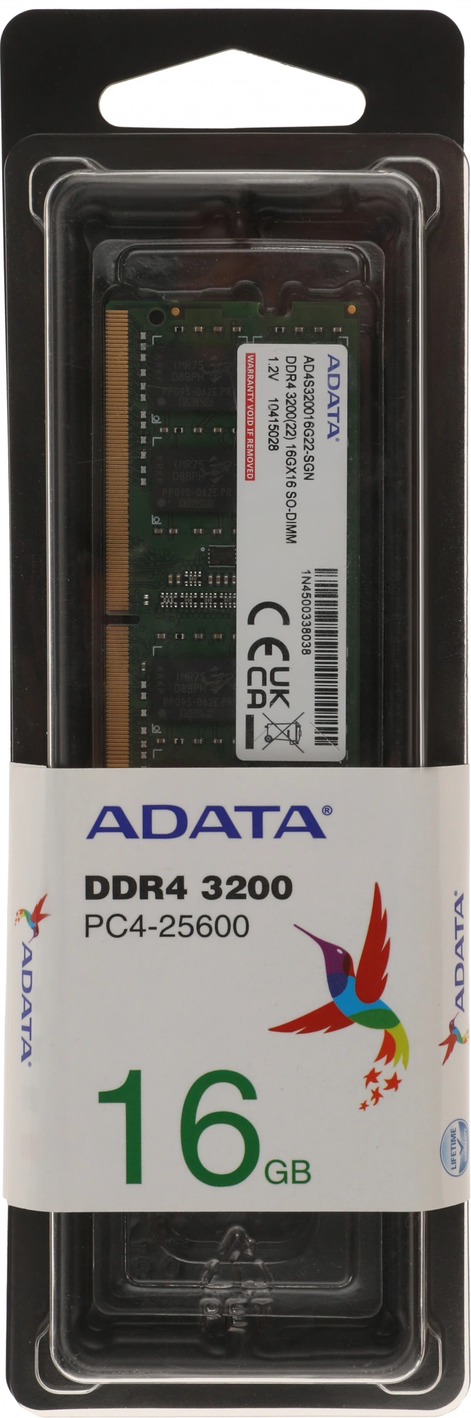 ADATA 16GB DDR4 3200 SO-DIMM Premier AD4S320016G22-SGN,  CL22, 1.2V