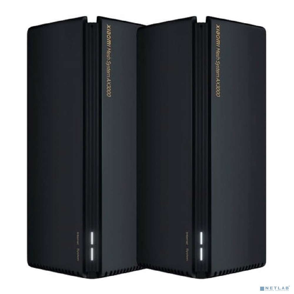 Xiaomi DVB4287GL Маршрутизатор Xiaomi Mesh System AX3000 RA82 (DVB4287GL) (2-pack) Black (743221)