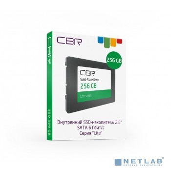 CBR SSD-256GB-2.5-LT22, Внутренний SSD-накопитель, серия &quot;Lite&quot;, 256 GB, 2.5&quot;, SATA III 6 Gbit/s, SM2259XT, 3D TLC NAND, R/W speed up to 550/520 MB/s, TBW (TB) 128