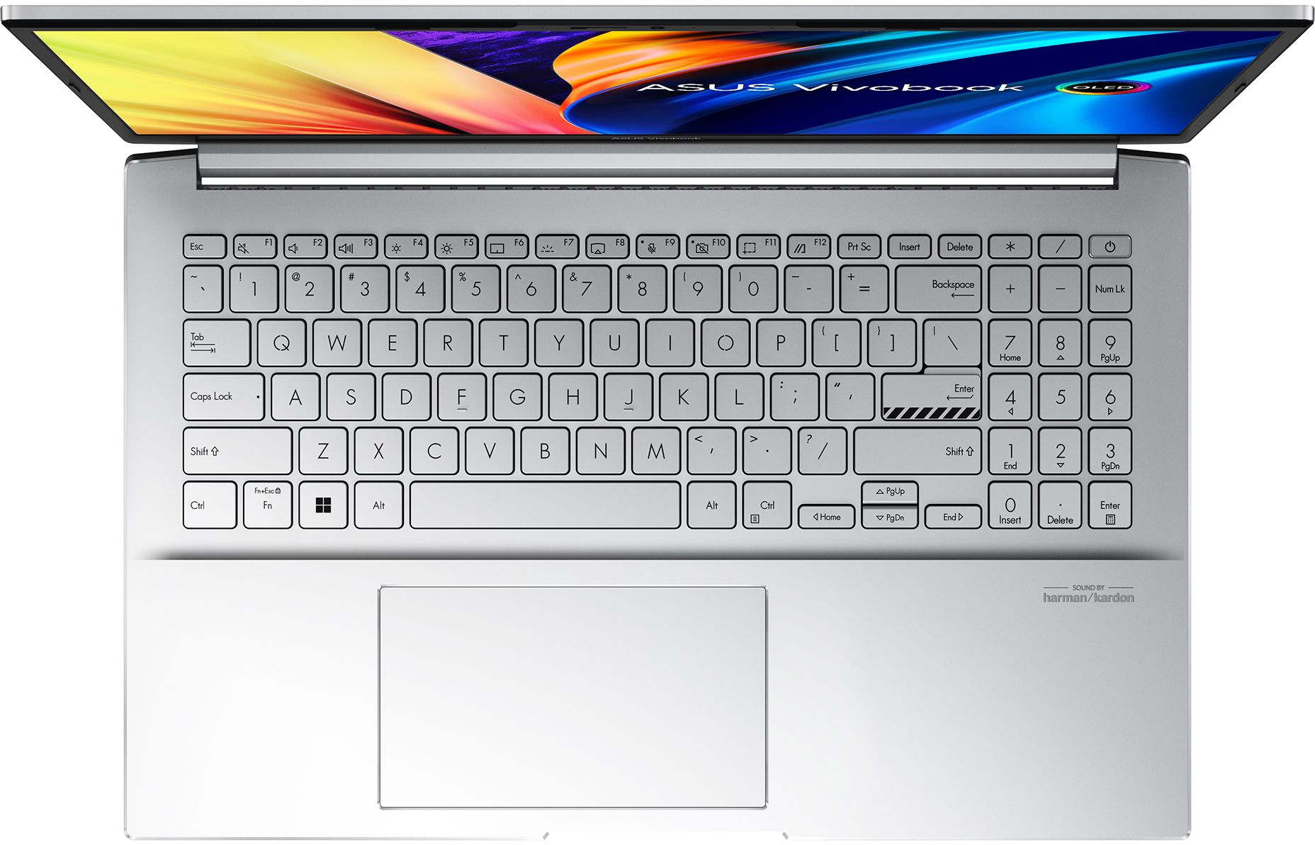 Ноутбук ASUS Vivobook Pro 15 OLED K6500Z, 15.6&quot;, IntelCore i512500H 2.5ГГц, 16ГБ, 512ГБ SSD, NVIDIA GeForce RTX 3050 для ноутбуков - 4096 Мб, без операционной системы, серебристый
