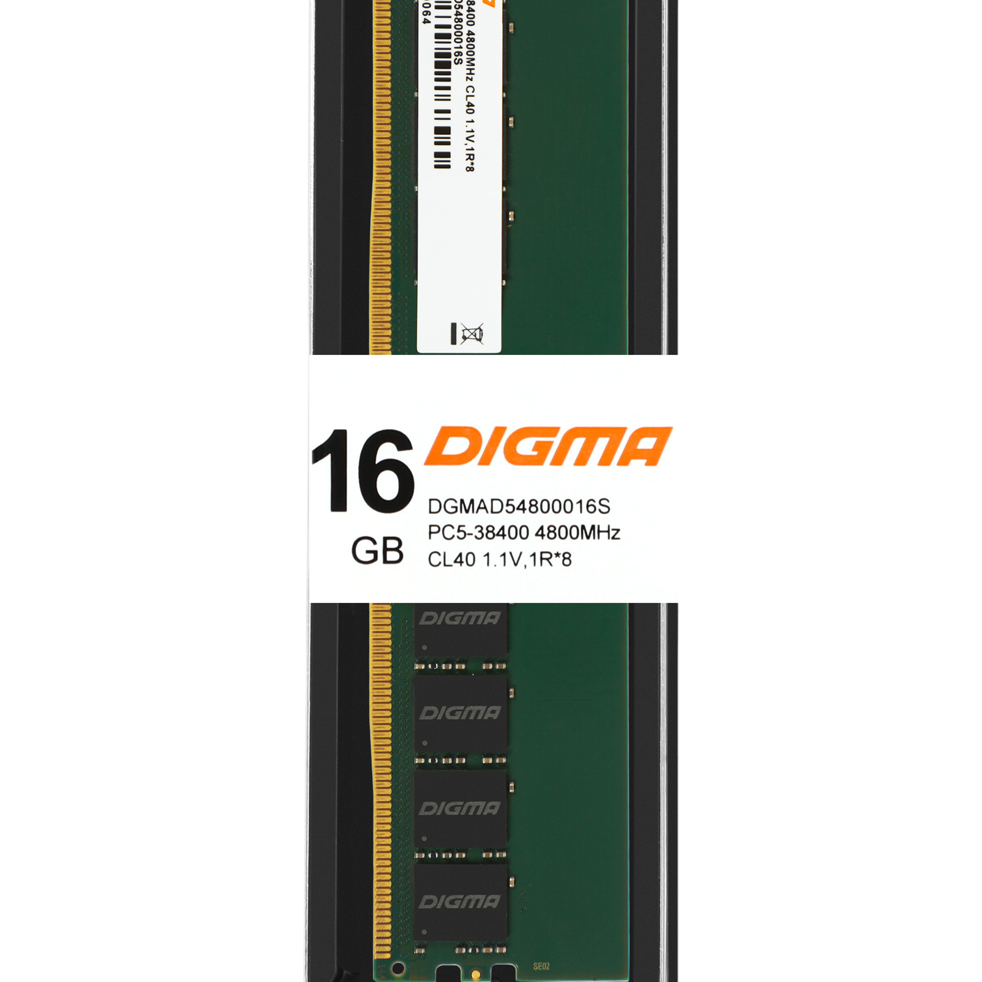 Digma DDR5 DIMM 16GB 4800MHz DGMAD54800016S