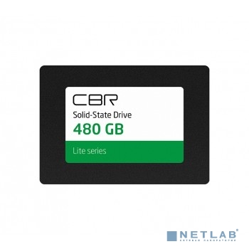 CBR SSD-480GB-2.5-LT22, Внутренний SSD-накопитель, серия &quot;Lite&quot;, 480 GB, 2.5&quot;, SATA III 6 Gbit/s, SM2259XT, 3D TLC NAND, R/W speed up to 550/520 MB/s, TBW (TB) 240