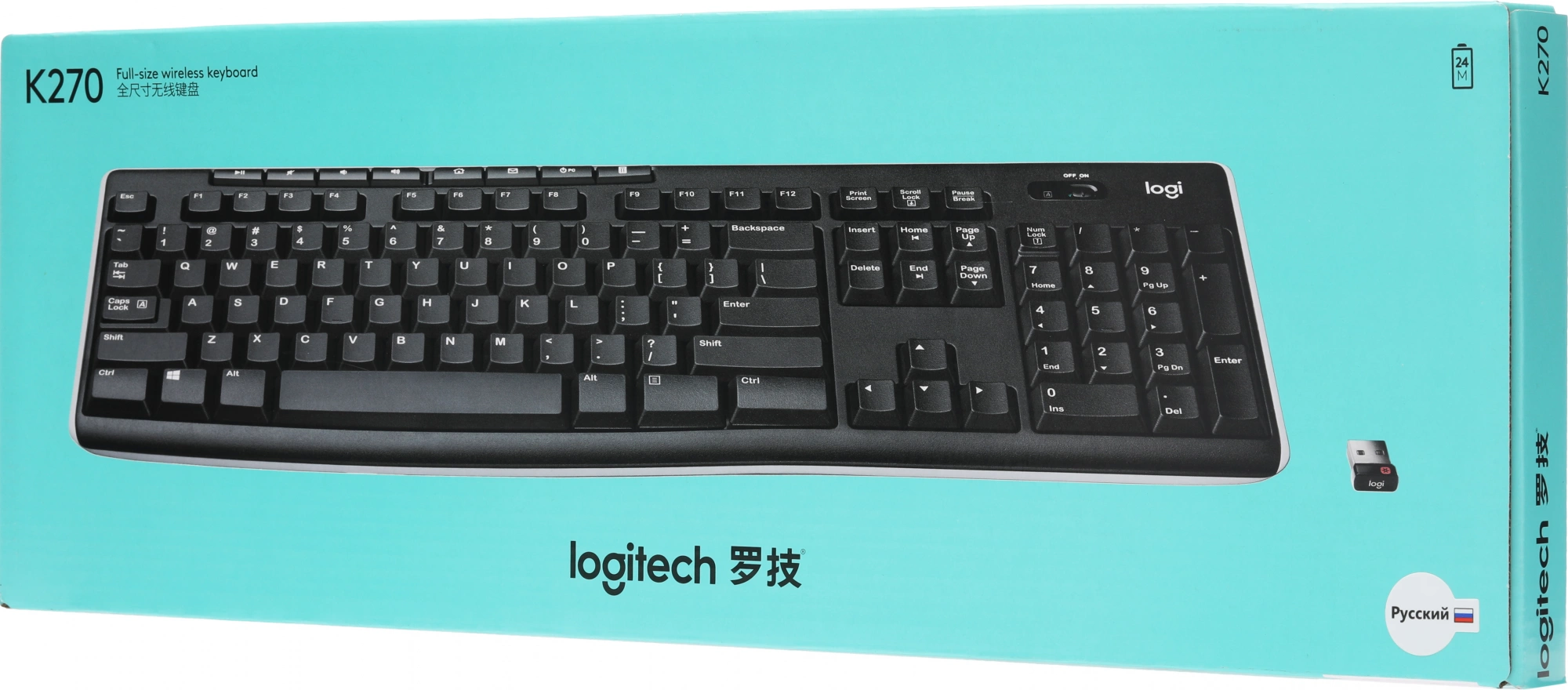 920-003058 Logitech Клавиатура K270 Wireless RU/LAT