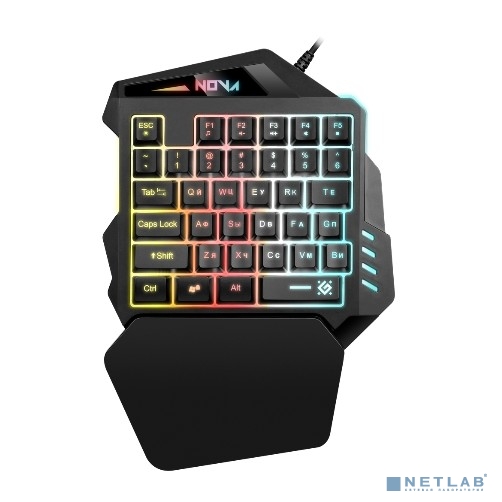 Defender Клавиатура Nova GK-860L RU [45860] {Проводная игровая, Rainbow подсветка, 35B}