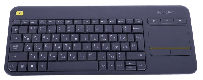 920-007173 Logitech Клавиатура K400 Wireless Touch Plus Keyboard RU/LAT