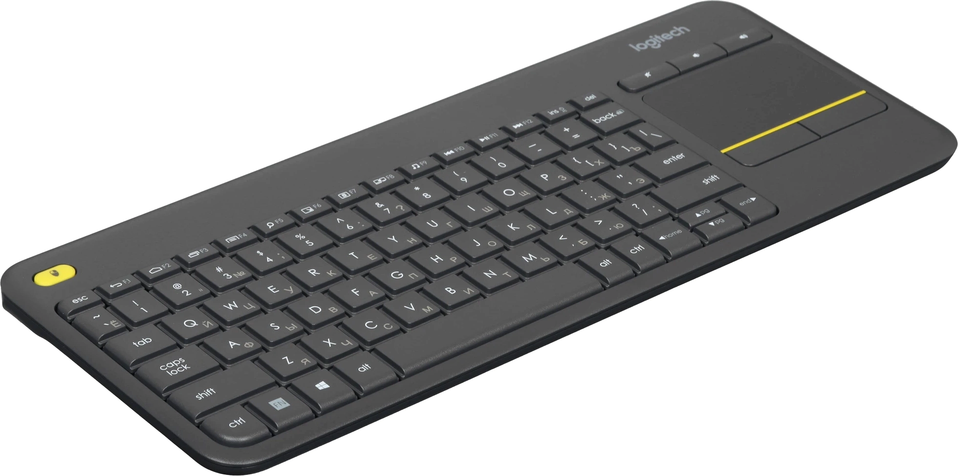 920-007173 Logitech Клавиатура K400 Wireless Touch Plus Keyboard RU/LAT 920-007173 Logitech Клавиатура K400 Wireless Touch Plus Keyboard RU/LAT
