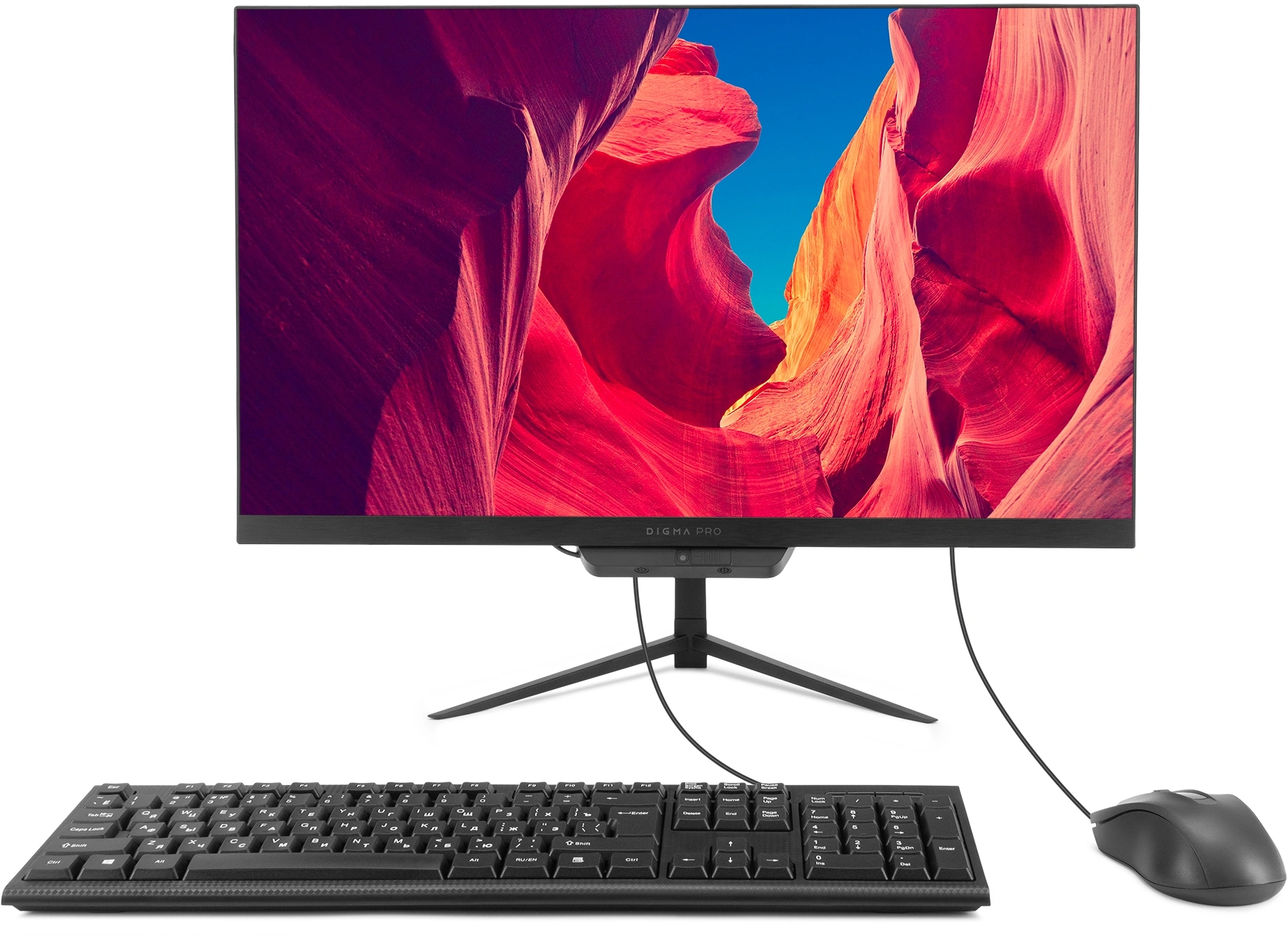 Моноблок Digma Pro Base 23.8" Full HD i3 12100/8Gb/SSD512Gb UHDG 730/CR/W11Pro/kb/m/черный 1920x1080