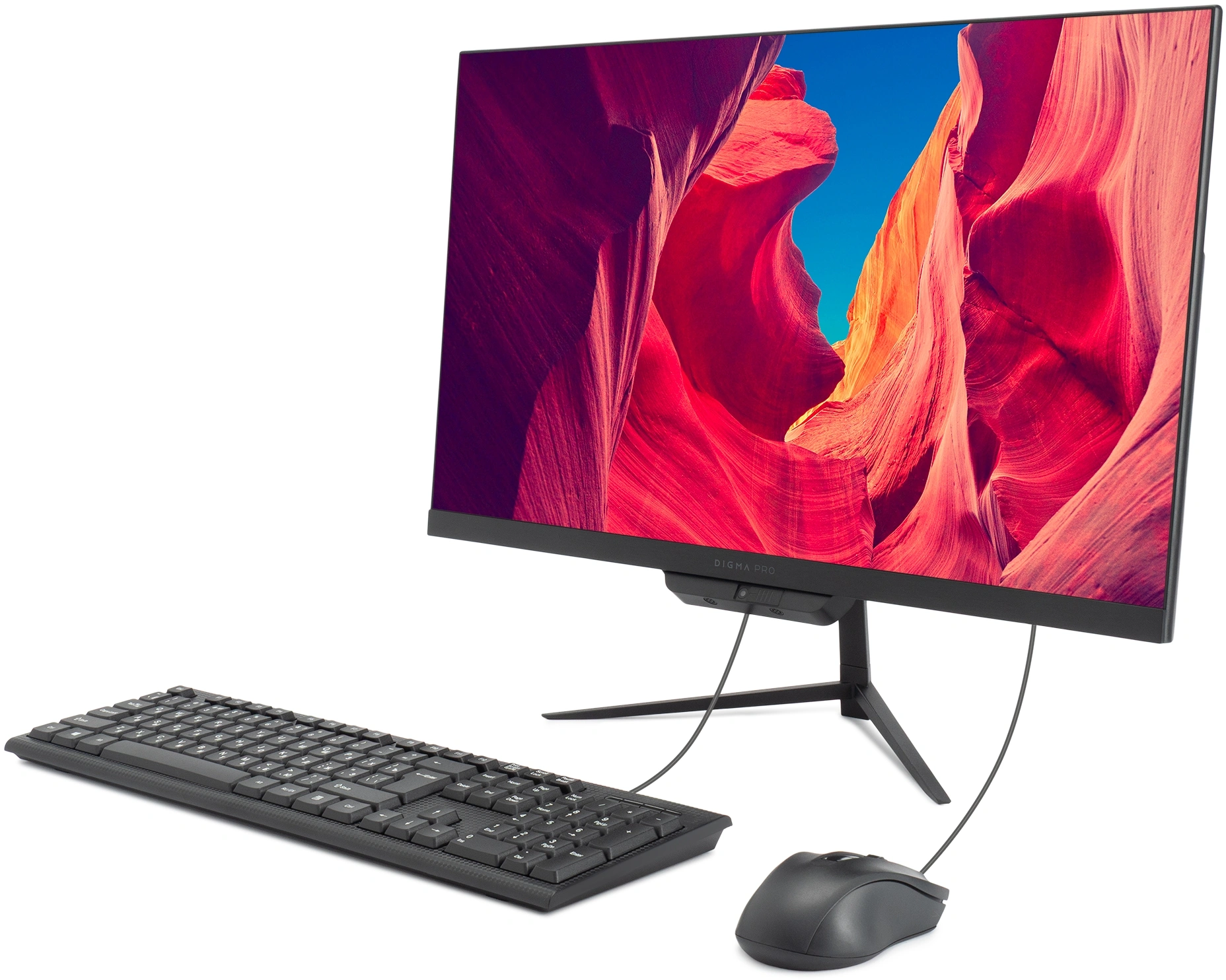 Моноблок Digma Pro Base 23.8" Full HD i3 12100/8Gb/SSD512Gb UHDG 730/CR/W11Pro/kb/m/черный 1920x1080