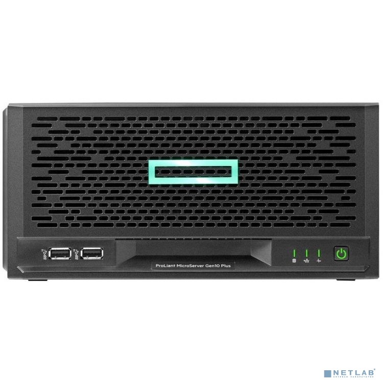 Сервер HP ProLiant MicroServer Gen10 Plus E-2224 NHP UMTower/Xeon4C 3.4GHz(8MB)/1x16GbU2D_2666/S100i(ZM/RAID 0/1/10/5)/1x1TB_ETY(4)LFF/1xPCI3.0/noDVD/iLO(no port)/4x1GbEth/PS180W(NHP) [P18584-421]