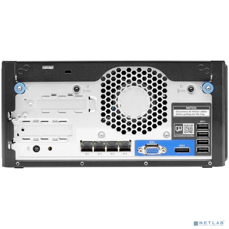 Сервер HP ProLiant MicroServer Gen10 Plus E-2224 NHP UMTower/Xeon4C 3.4GHz(8MB)/1x16GbU2D_2666/S100i(ZM/RAID 0/1/10/5)/1x1TB_ETY(4)LFF/1xPCI3.0/noDVD/iLO(no port)/4x1GbEth/PS180W(NHP) [P18584-421]