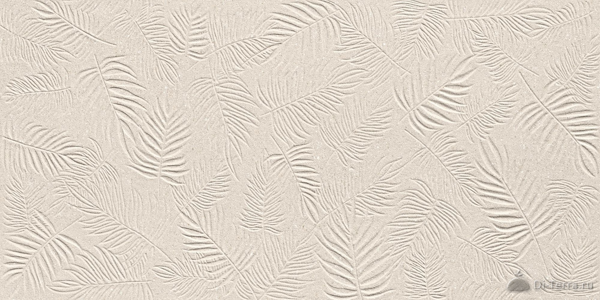 3D Wall Carve Leaf Ivory 40×80