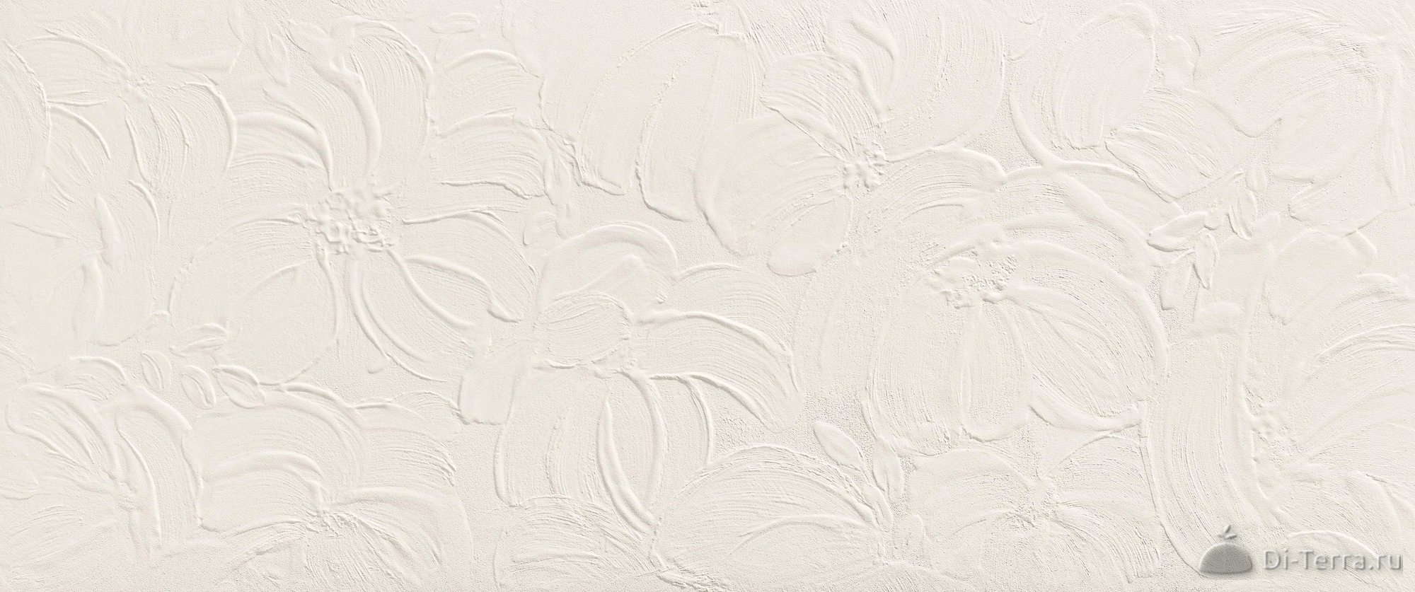 3D Wall Plaster Bloom White 50×120