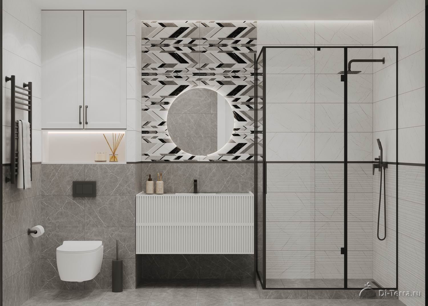 Verdi 250×750 (White, Grey) 75×25