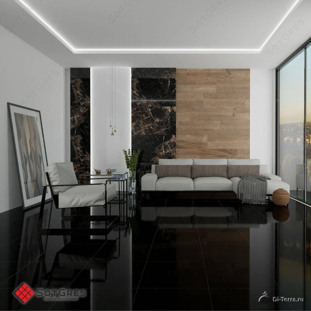 Bookmatch Scatter White 60×60 Глянцевый