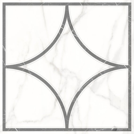 Каррара Нова / Carrara Nova 45×45 Geometry