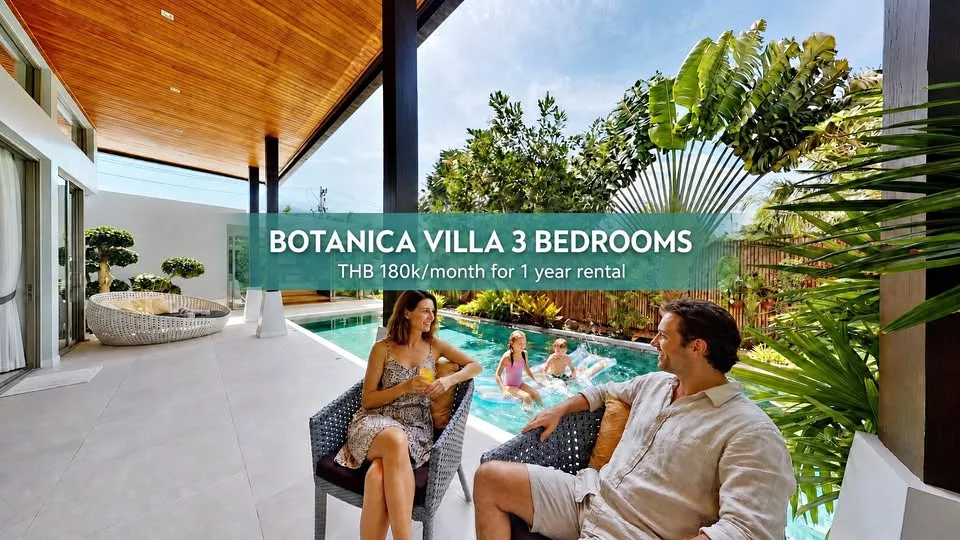 Просторная вилла с 3 спальнями в Botanica The Residence на аренду