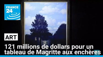 121 millions de dollars pour un tableau de Magritte aux enchères à New York • FRANCE 24