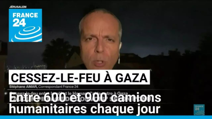 4e jour de cessez-le-feu à Gaza : "aucun pillage de convois" selon l'Onu • FRANCE 24