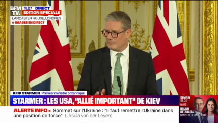 Accord de paix en Ukraine: "On ne peut pas aborder ce plan sur le principe que ce soit la Russie qui dicte ses conditions", affirme Keir Starmer