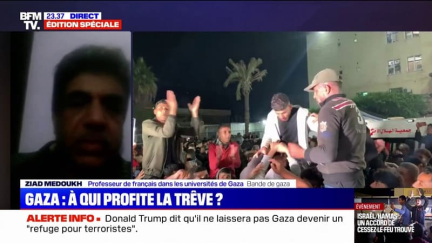 Accord de trêve à Gaza: "Il y a un sentiment de soulagement, de satisfaction et de prudence", confie Ziad Medoukh (professeur de français dans les universités de Gaza)