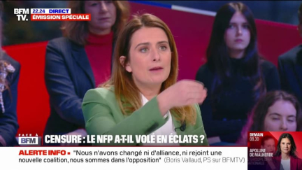 Adoption du budget: "Je pense que les socialistes ont eu peur", estime Marine Tondelier (Les Écologistes)