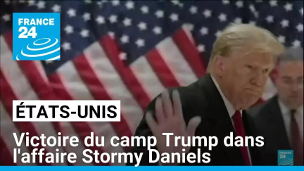 Affaire Stormy Daniels : le prononcé de la peine de Donald Trump annulé • FRANCE 24