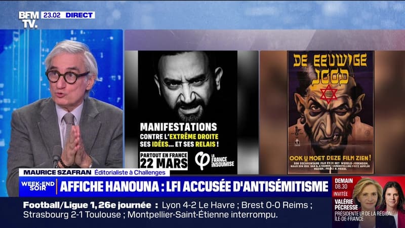 Affiche Hanouna : LFI accusée d'antisémitisme - 16/03