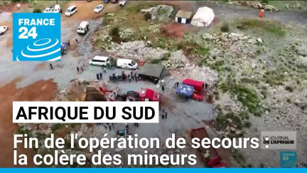 Afrique du Sud : fin de l'opération de secours et colère des mineurs • FRANCE 24