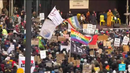 Allemagne : 250 000 personnes manifestent contre l'extrême droite à Munich • FRANCE 24