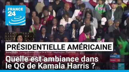 Après les premiers résultats, quelle ambiance dans le QG de Kamala Harris ? • FRANCE 24