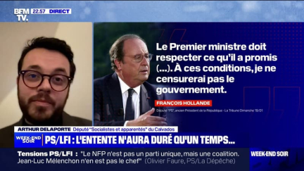 Arthur Delaporte (PS): "Contrairement à François Hollande, nous sommes dans un rapport de force avec le gouvernement"