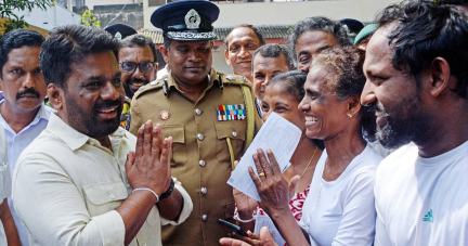 Au Sri Lanka, le premier président de gauche obtient la majorité absolue aux législatives