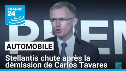 Automobile : Stellantis chute après la démission de Carlos Tavares • FRANCE 24