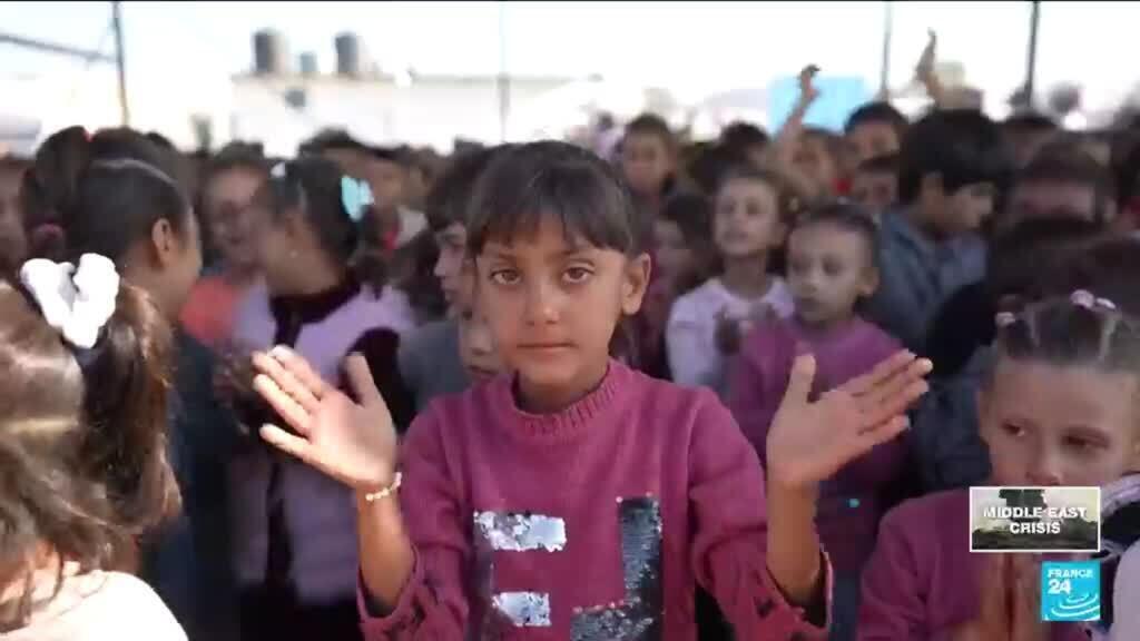 Back to school for some of the 625,000 Gazan kids who had lost access to education