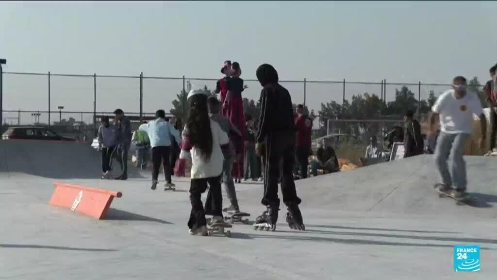 Baghdad's first skatepark provides escape for young people