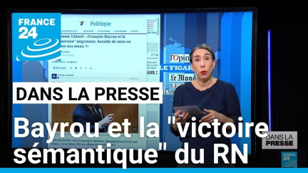 Bayrou et la "submersion migratoire: "Une victoire sémantique de l'extrême-droite" • FRANCE 24