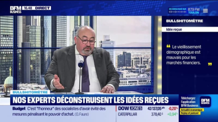 Bullshitomètre : "Le vieillissement démographique est mauvais pour les marchés financiers" - FAUX répond Emmanuel Lechypre - 16/01