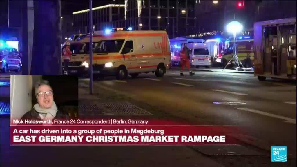 Car drives into a crowd at Christmas market in Germany