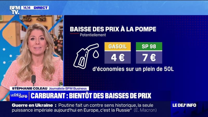 Carburants: bientôt des baisses de prix à la pompe