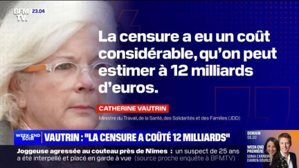 Catherine Vautrin : "La censure a coûté 12 milliards d'euros" - 18/01