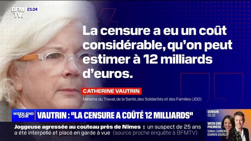 Catherine Vautrin : "La censure a coûté 12 milliards d'euros" - 18/01