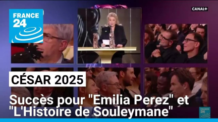 César 2025 : succès pour "Emilia Perez" et "L'Histoire de Souleymane" • FRANCE 24