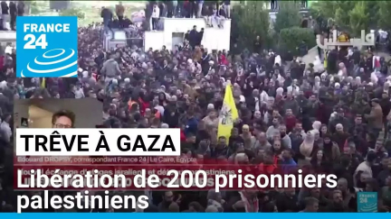 Cessez-le-feu à Gaza : Israël annonce la libération de 200 prisonniers palestiniens • FRANCE 24