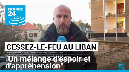 Cessez-le-feu au Liban : "Un mélange d'espoir et d'appréhension" chez les déplacés • FRANCE 24