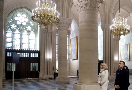 "C’est sublime" : l'"éclat" retrouvé de Notre-Dame dévoilé lors d’une ultime visite d’Emmanuel Macron