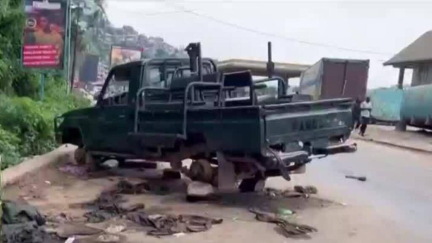 Children use guns discarded by DR Congo army, as M23 rebels advance in south of Bukavu